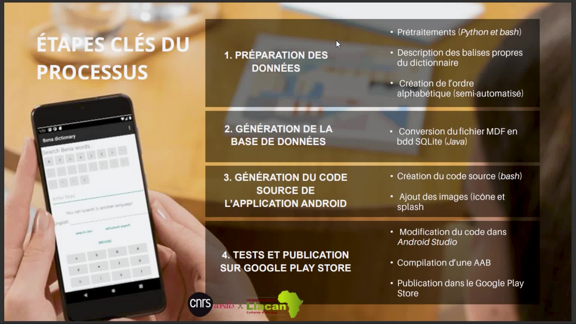 Du terrain au smartphone : Création du dictionnaire Android du Bena