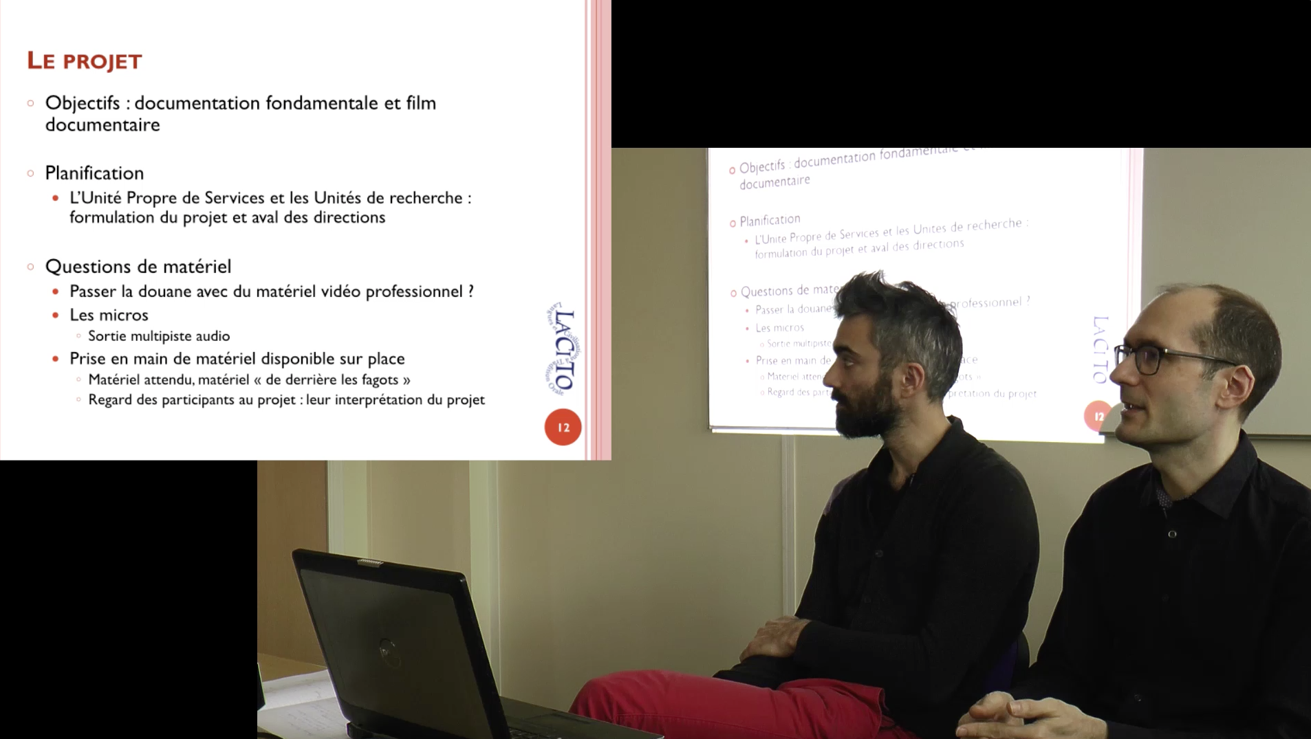 Vidéo sur le terrain :
Un projet conjoint de documentation linguistique et de film documentaire
Franck Guillemain et Alexis Michaud