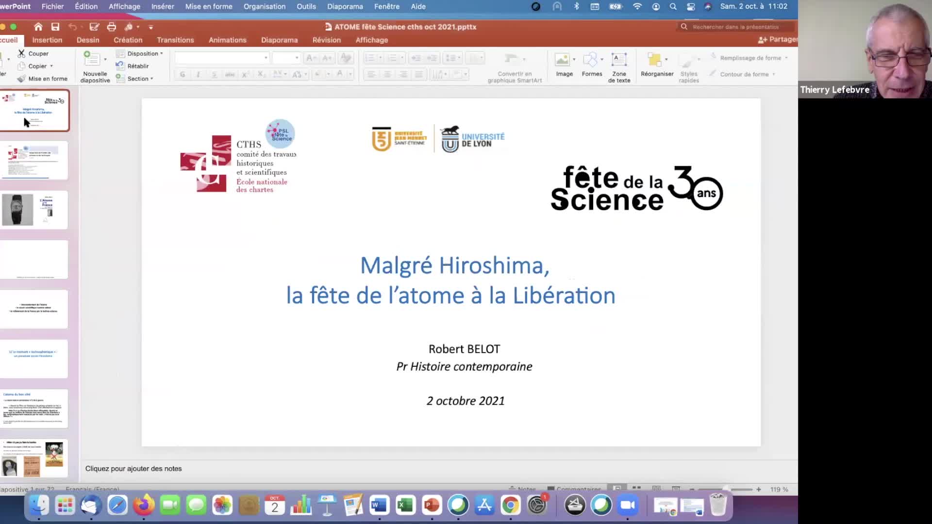 Fête de la Science 2021
Robert Belot : Malgré Hiroshima, la Fête de l’Atome à la Libération