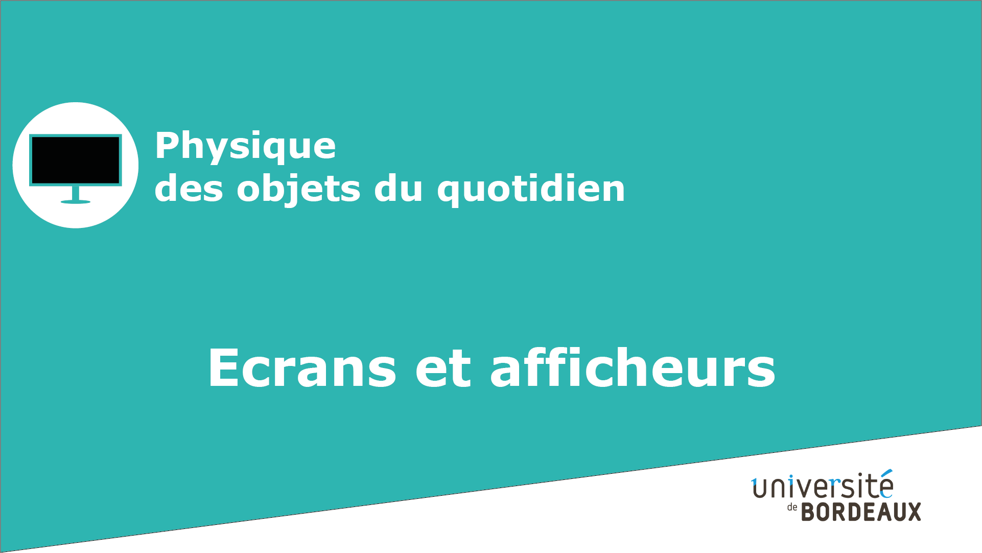 3 - Écrans et afficheurs / Qu'est ce que la lumière ?