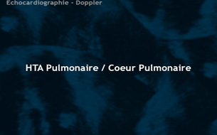 HTA pulmonaire / Cœur pulmonaire
