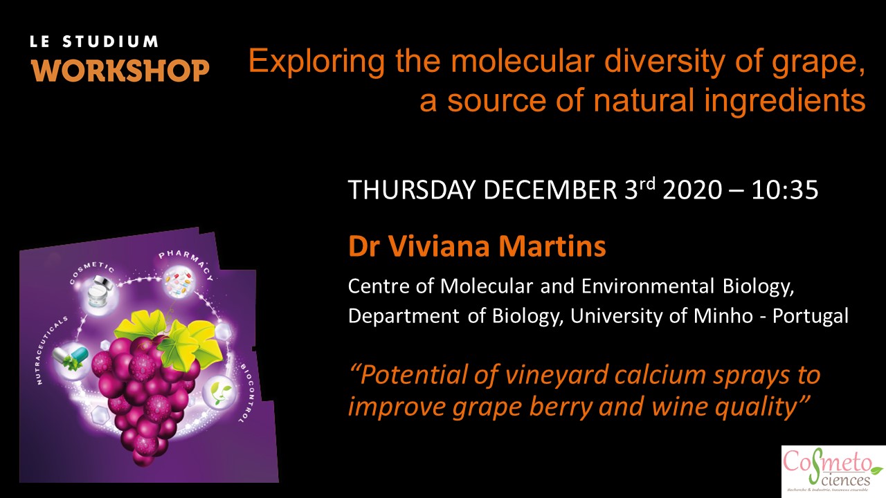 Dr Viviana Martins - Potential of vineyard calcium sprays to improve grape berry and wine quality