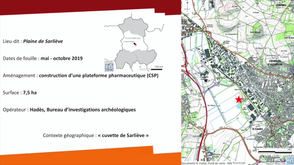 Rémi Collas - « 6000 ans d’activités dans la plaine de Sarliève : fouilles récentes à Cournon d’Auvergne »