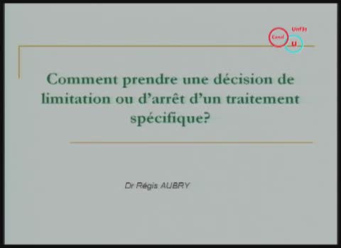 JACOTES 2011 – Fin de vie et cancer : Attitude adopter en dehors de toute action thérapeutique.