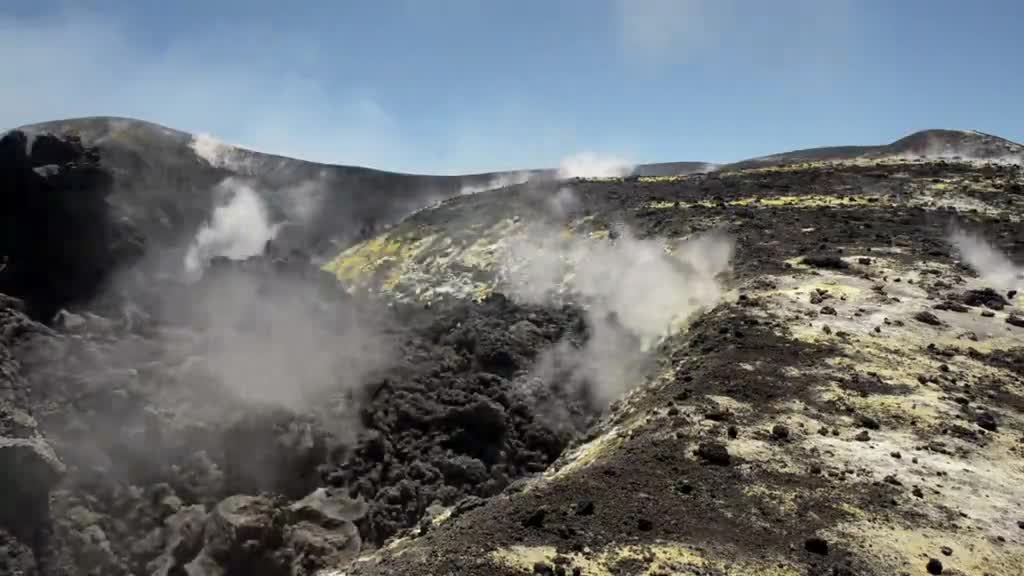 Plumes de volcan