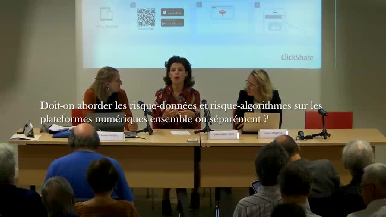 Doit-on aborder les risque-données et risque-algorithmes sur les plateformes numériques ?