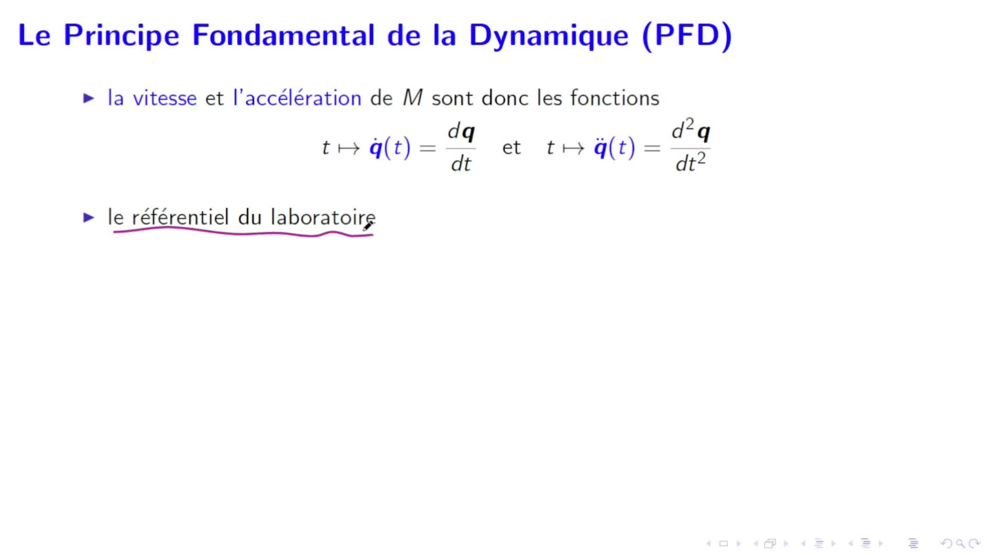 Remédiation (capsule n°3) : L'oscillateur harmonique: équation du mouvment