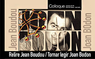« Aquel mond uèi s'es escapat » : estudi de semantica temporala dins un còrpus d'òbras de Bodon / Myriam Bras, Jean Sibille